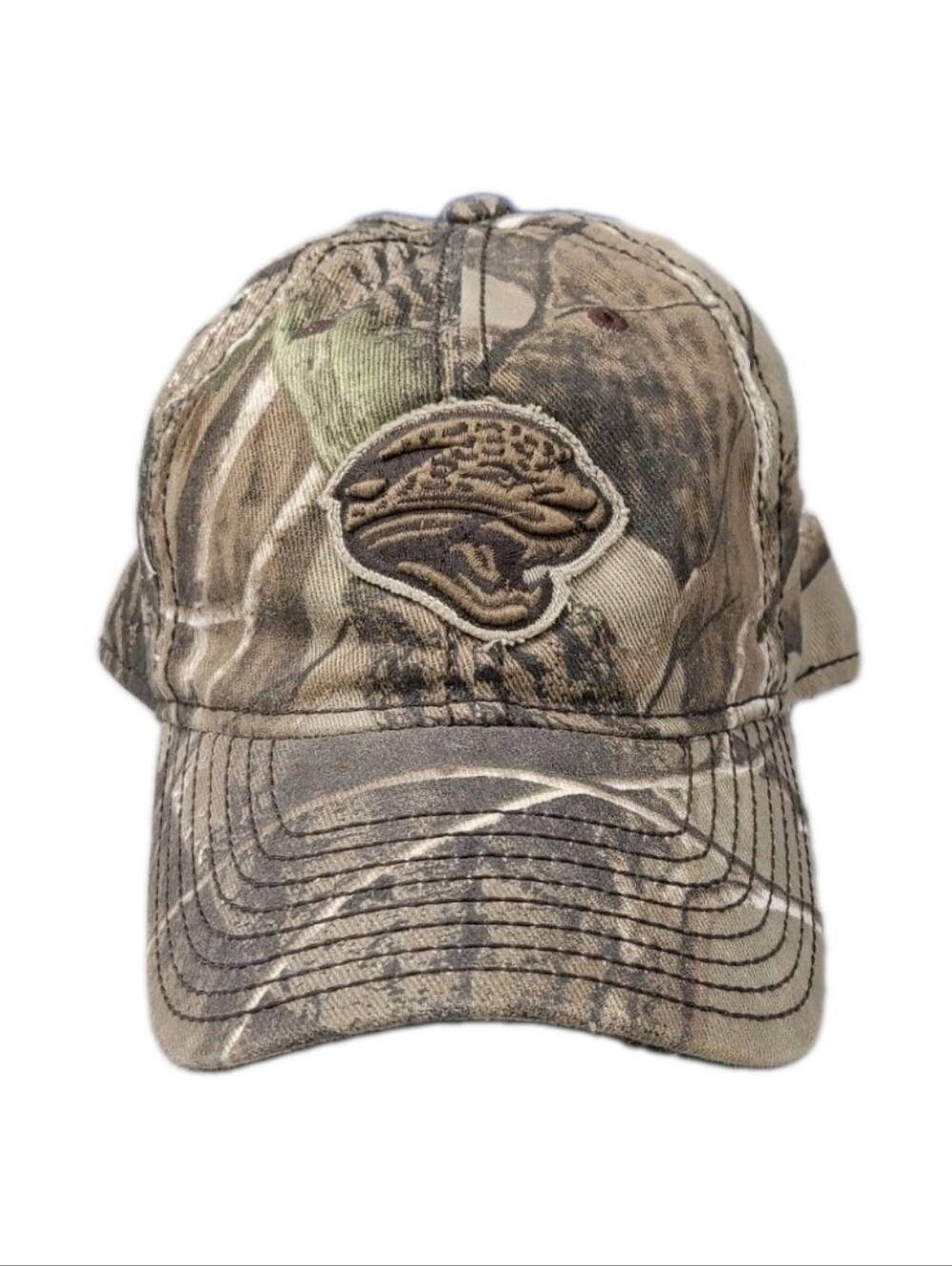 Vintage Reebok Jacksonville Jaguars Realtree Camo Hat Fitted S/M Y2K NFL Rare